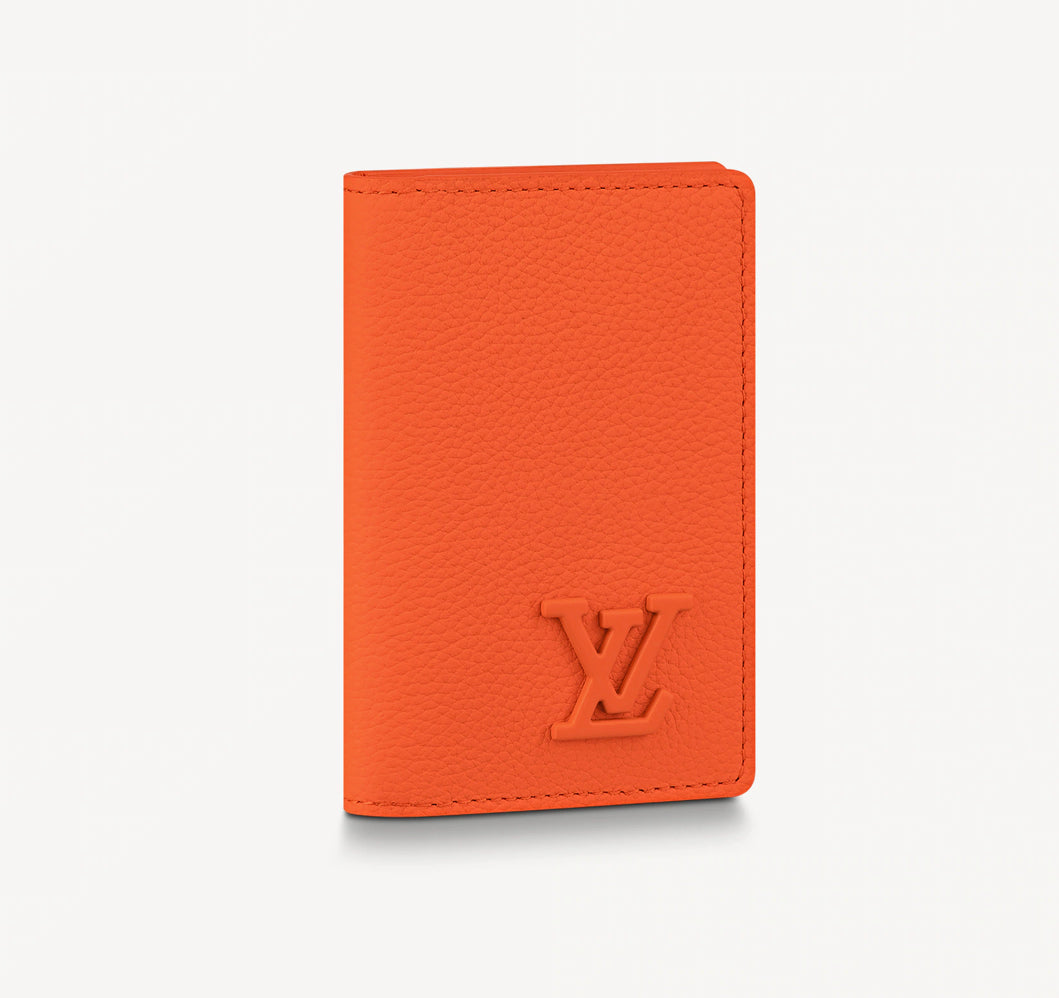 Pocket organizer cloth small bag Louis Vuitton Orange in Cloth - 30813310
