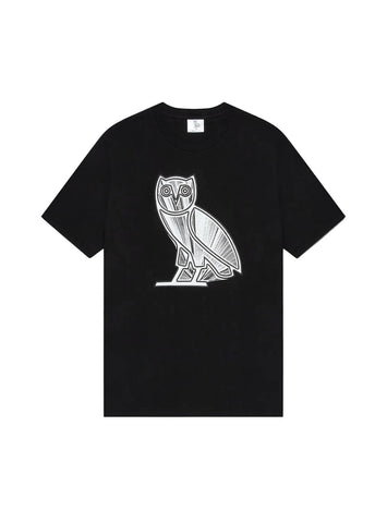 OVO METALLIC OWL T-SHIRT - Black