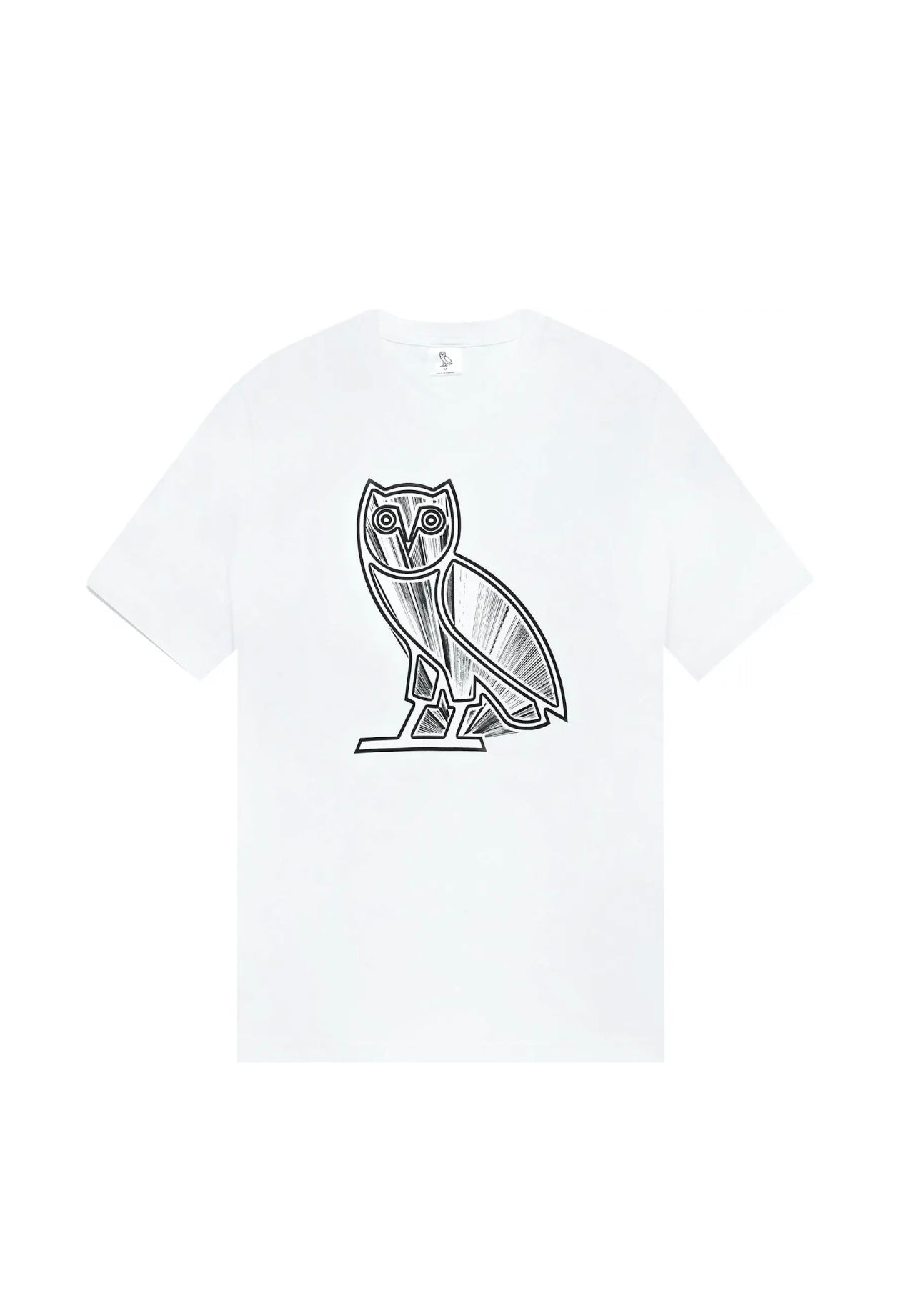 OVO METALLIC OWL T-SHIRT - White