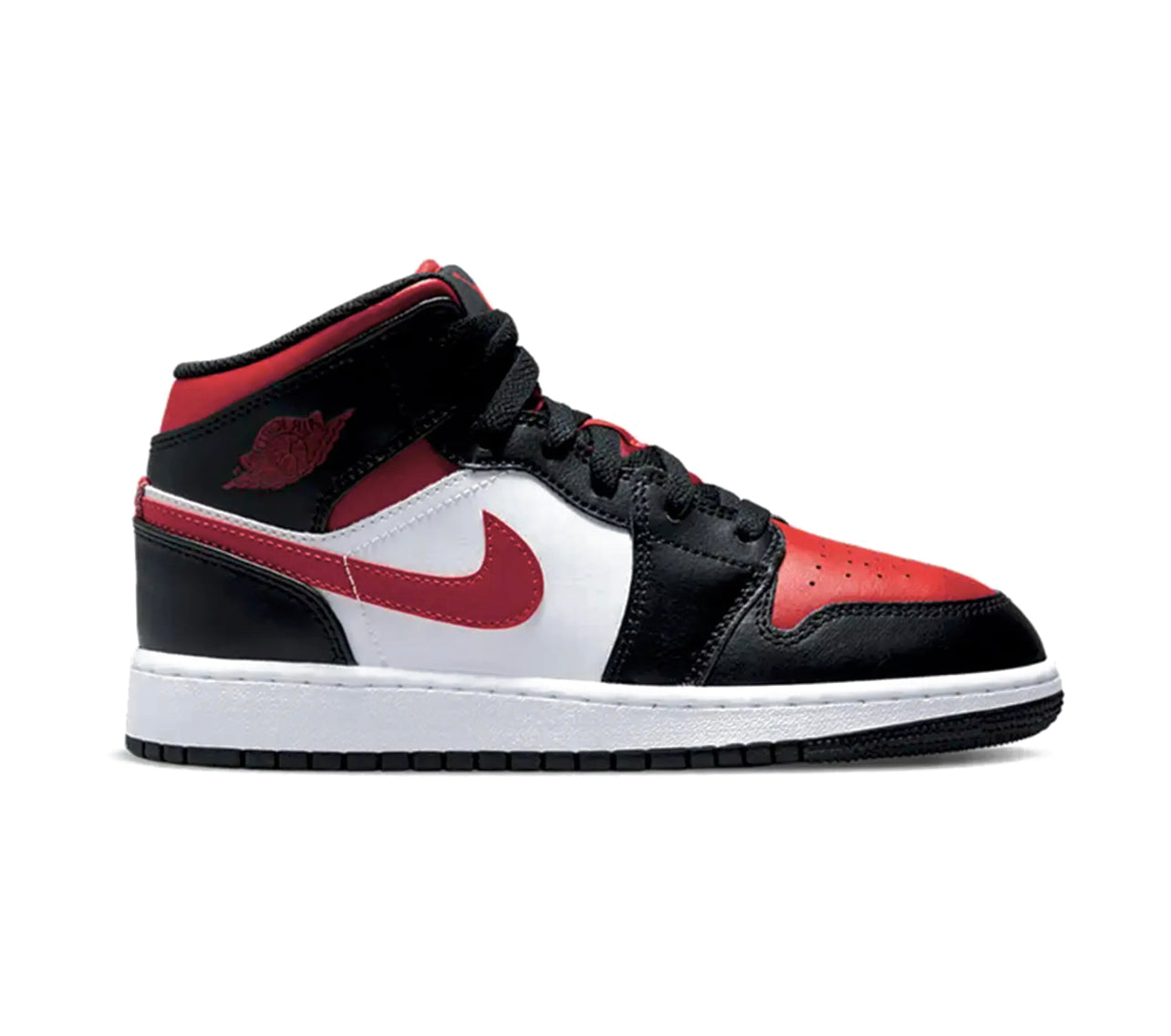 Jordan 1 Mid - Black Fire Red (GS)